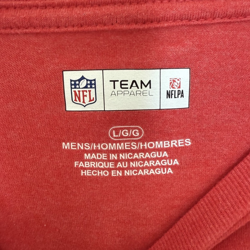 NFL Kansas City Chiefs Tshirt Men's L Red Football Logo - Picture 8 of 9